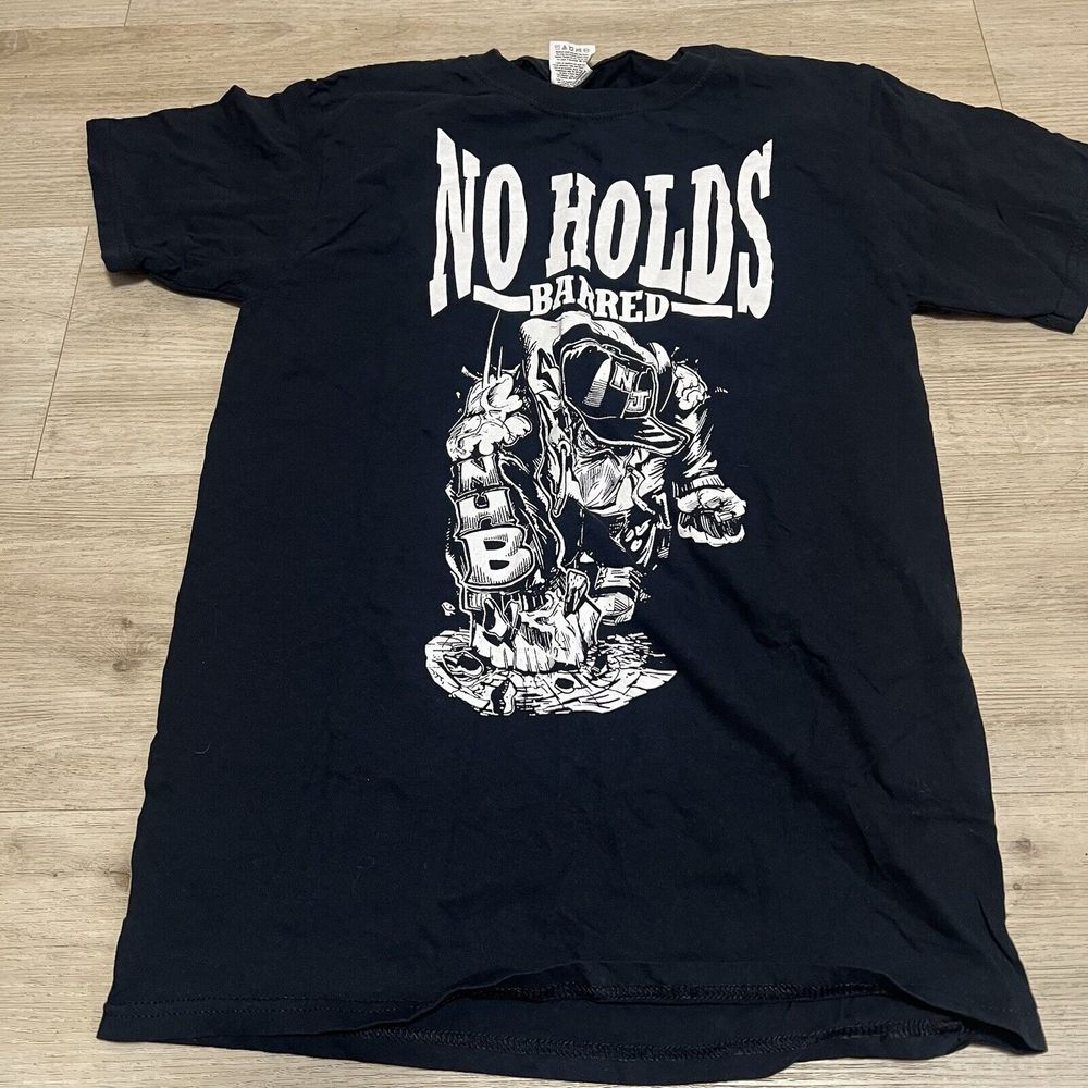 No Holds Barred Men's Shirt‎ Sz Small Black New Jersey Enemy Mind The Projects